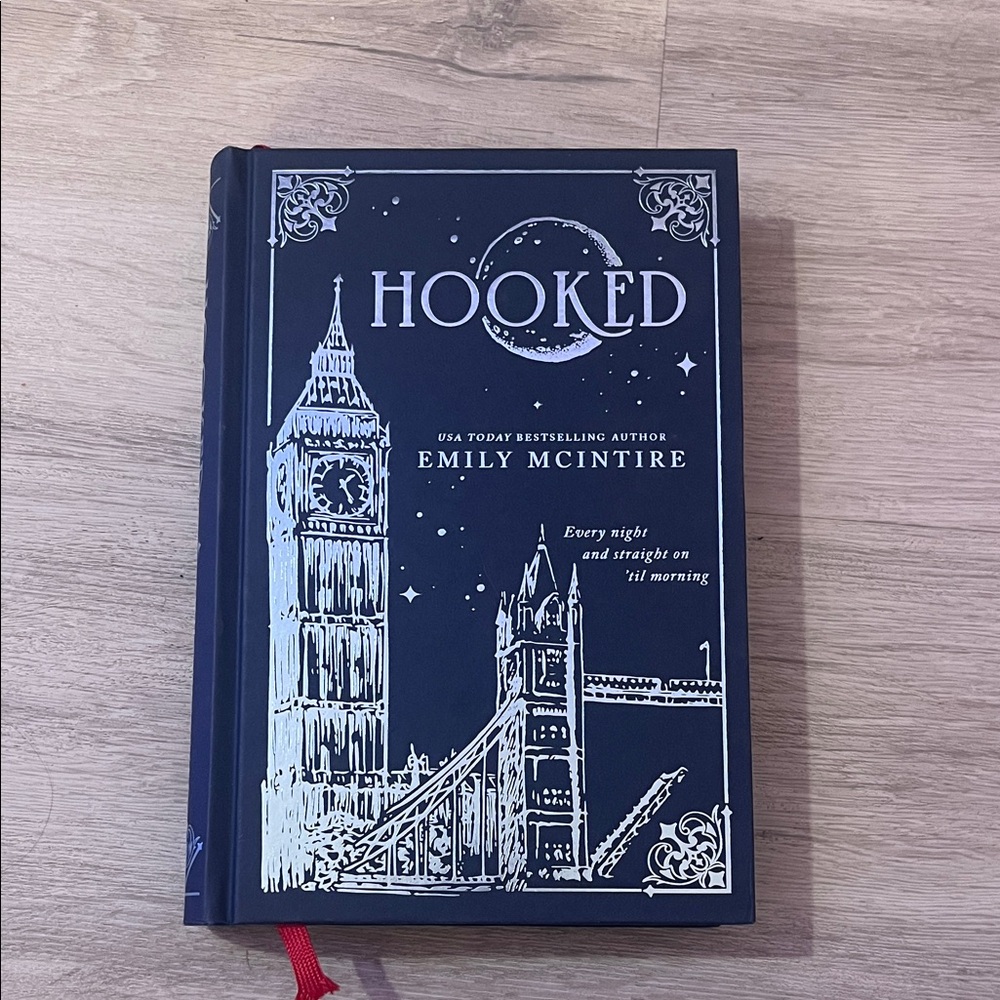 Hooked by Emily Mcintire special edition book with sprayed edges